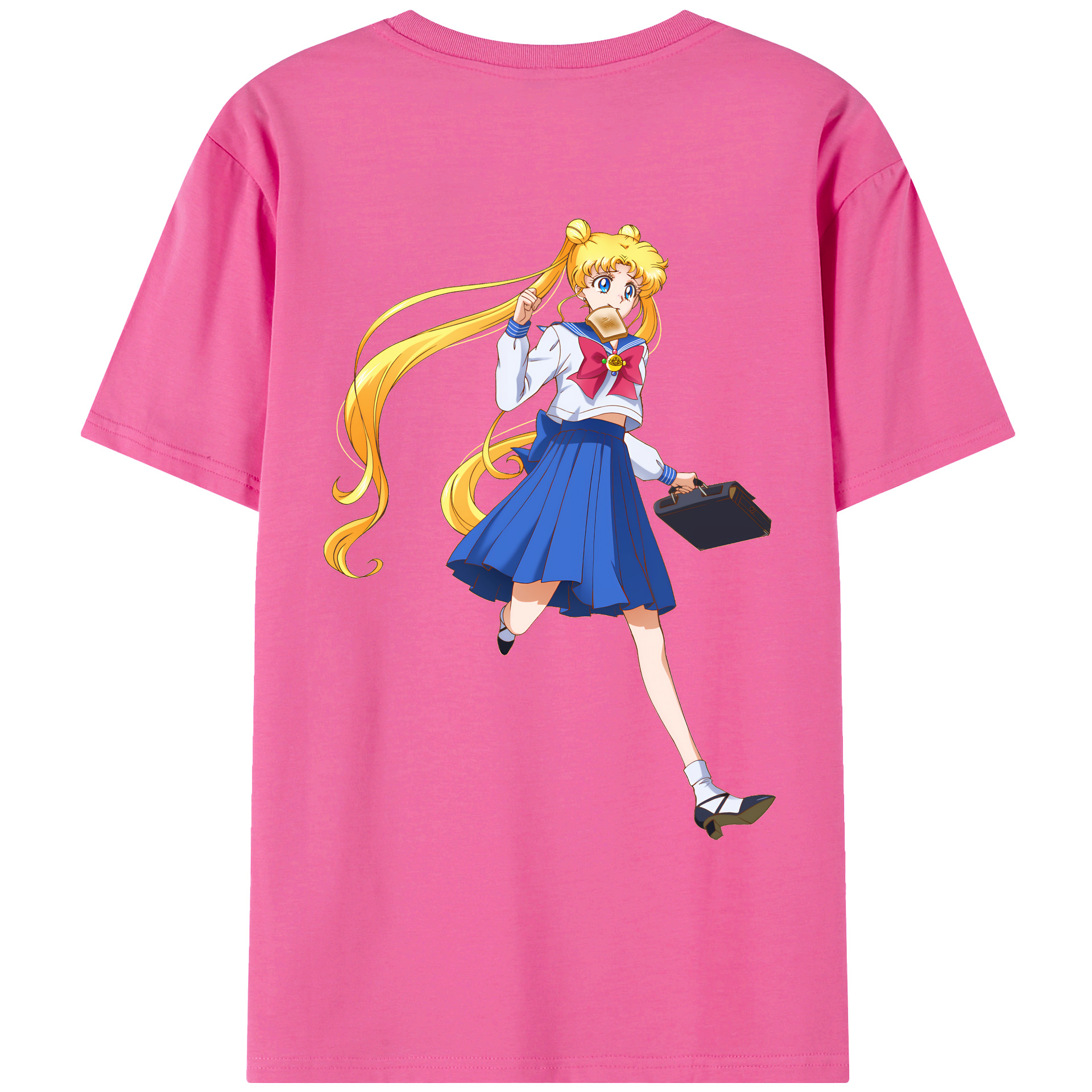 （画像用） 美少女戦士セーラームーン 愛野 美奈子 あいの みなこ Sailor Moon Aino Minako レディース半袖Tシャツ(バックプリント)